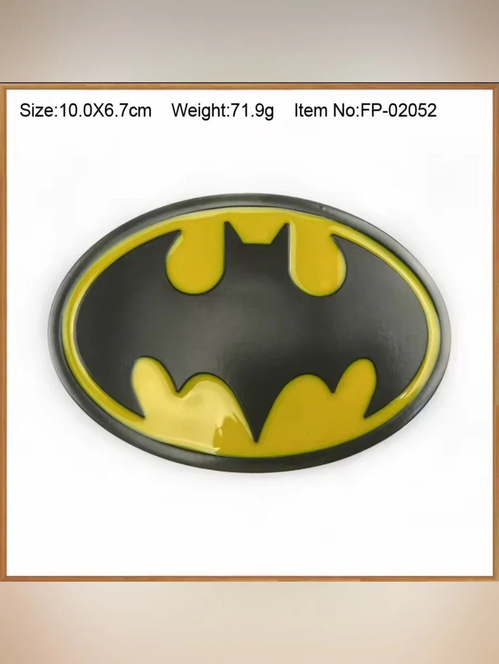 New Batman Oval Belt Buckle 3.93